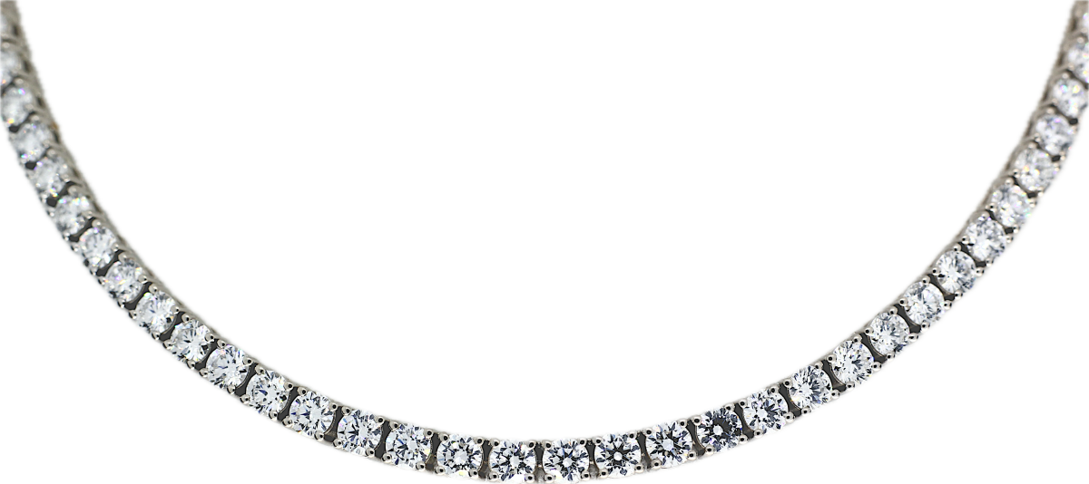 Lab-grown Tenniscollier 187-19crt.